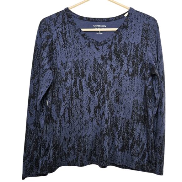 Croft and Barrow Long Sleeve Multi Printed Cotton Shirts 5 Piece Bundle Medium - Picture 4 of 15